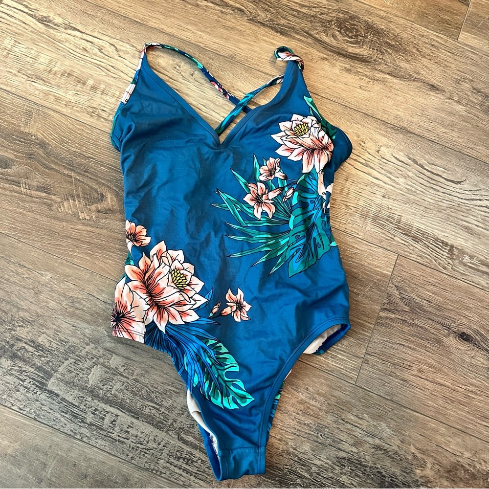 Kona Sol Floral One-Piece Swimsuit